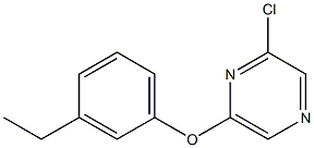 2-chloro-6-(3-ethylphenoxy)pyrazine Struktur