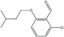 2-chloro-6-(3-methylbutoxy)benzaldehyde Struktur