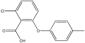 2-chloro-6-(4-methylphenoxy)benzoic acid Struktur