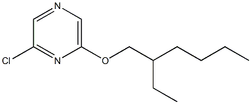 2-chloro-6-[(2-ethylhexyl)oxy]pyrazine Struktur