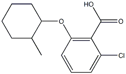 2-chloro-6-[(2-methylcyclohexyl)oxy]benzoic acid Struktur