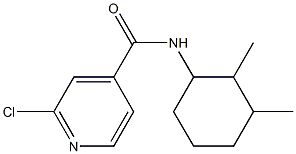 2-chloro-N-(2,3-dimethylcyclohexyl)pyridine-4-carboxamide Struktur