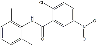 2-chloro-N-(2,6-dimethylphenyl)-5-nitrobenzamide Struktur