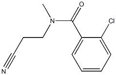 2-chloro-N-(2-cyanoethyl)-N-methylbenzamide Struktur