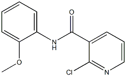 2-chloro-N-(2-methoxyphenyl)pyridine-3-carboxamide Struktur