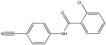 2-chloro-N-(4-cyanophenyl)benzamide Struktur