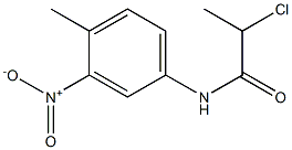 2-chloro-N-(4-methyl-3-nitrophenyl)propanamide Struktur