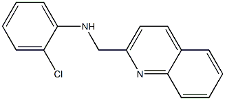 2-chloro-N-(quinolin-2-ylmethyl)aniline Struktur