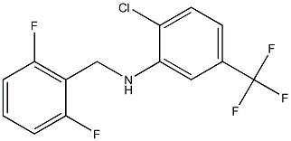 2-chloro-N-[(2,6-difluorophenyl)methyl]-5-(trifluoromethyl)aniline Struktur