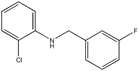 2-chloro-N-[(3-fluorophenyl)methyl]aniline Struktur