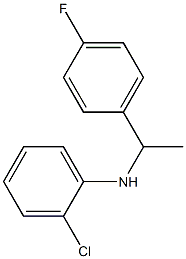 2-chloro-N-[1-(4-fluorophenyl)ethyl]aniline Struktur