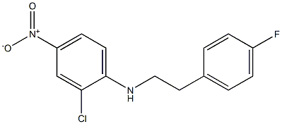 2-chloro-N-[2-(4-fluorophenyl)ethyl]-4-nitroaniline Struktur