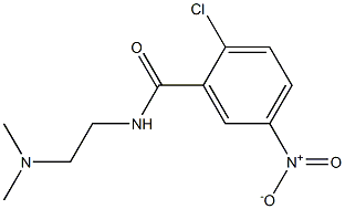 2-chloro-N-[2-(dimethylamino)ethyl]-5-nitrobenzamide Struktur