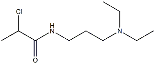 2-chloro-N-[3-(diethylamino)propyl]propanamide Struktur