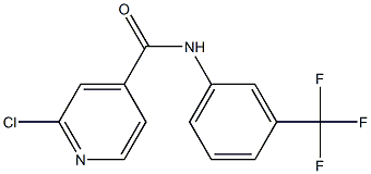 2-chloro-N-[3-(trifluoromethyl)phenyl]pyridine-4-carboxamide Struktur