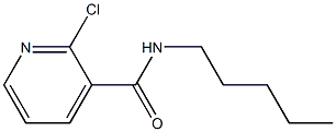 2-chloro-N-pentylpyridine-3-carboxamide Struktur