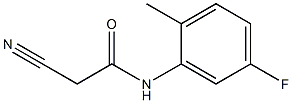 2-cyano-N-(5-fluoro-2-methylphenyl)acetamide Struktur