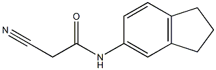 2-cyano-N-2,3-dihydro-1H-inden-5-ylacetamide Struktur