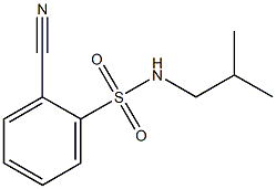 2-cyano-N-isobutylbenzenesulfonamide Struktur