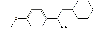 2-cyclohexyl-1-(4-ethoxyphenyl)ethan-1-amine Struktur