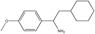 2-cyclohexyl-1-(4-methoxyphenyl)ethan-1-amine Struktur