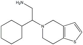 2-cyclohexyl-2-(6,7-dihydrothieno[3,2-c]pyridin-5(4H)-yl)ethanamine Struktur