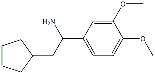 2-cyclopentyl-1-(3,4-dimethoxyphenyl)ethanamine Struktur