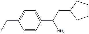 2-cyclopentyl-1-(4-ethylphenyl)ethan-1-amine Struktur