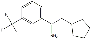 2-cyclopentyl-1-[3-(trifluoromethyl)phenyl]ethan-1-amine Struktur