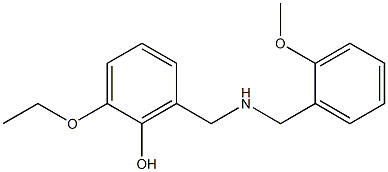 2-ethoxy-6-({[(2-methoxyphenyl)methyl]amino}methyl)phenol Struktur