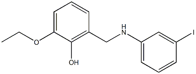 2-ethoxy-6-{[(3-iodophenyl)amino]methyl}phenol Struktur