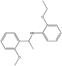 2-ethoxy-N-[1-(2-methoxyphenyl)ethyl]aniline Struktur