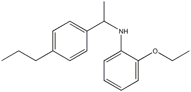 2-ethoxy-N-[1-(4-propylphenyl)ethyl]aniline Struktur