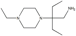 2-ethyl-2-(4-ethylpiperazin-1-yl)butan-1-amine Struktur