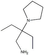 2-ethyl-2-pyrrolidin-1-ylbutan-1-amine Struktur