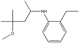 2-ethyl-N-(4-methoxy-4-methylpentan-2-yl)aniline Struktur