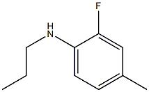 2-fluoro-4-methyl-N-propylaniline Struktur