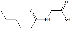 2-hexanamidoacetic acid Struktur