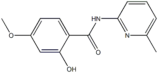 2-hydroxy-4-methoxy-N-(6-methylpyridin-2-yl)benzamide Struktur