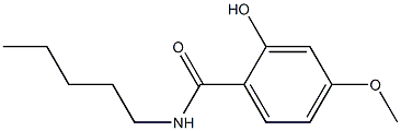 2-hydroxy-4-methoxy-N-pentylbenzamide Struktur