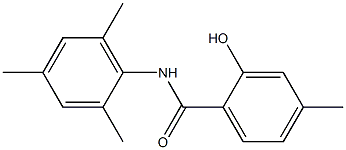 2-hydroxy-4-methyl-N-(2,4,6-trimethylphenyl)benzamide Struktur