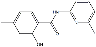 2-hydroxy-4-methyl-N-(6-methylpyridin-2-yl)benzamide Struktur