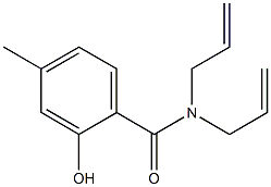 2-hydroxy-4-methyl-N,N-bis(prop-2-en-1-yl)benzamide Struktur