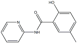 2-hydroxy-5-methyl-N-(pyridin-2-yl)benzamide Struktur