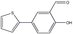 2-hydroxy-5-thien-2-ylbenzaldehyde Struktur