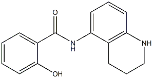 2-hydroxy-N-(1,2,3,4-tetrahydroquinolin-5-yl)benzamide Struktur