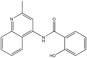 2-hydroxy-N-(2-methylquinolin-4-yl)benzamide Struktur