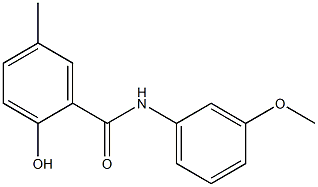 2-hydroxy-N-(3-methoxyphenyl)-5-methylbenzamide Struktur