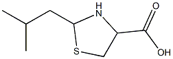 2-isobutyl-1,3-thiazolidine-4-carboxylic acid Struktur