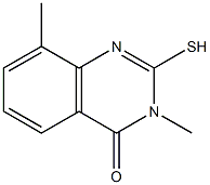 2-mercapto-3,8-dimethylquinazolin-4(3H)-one Struktur